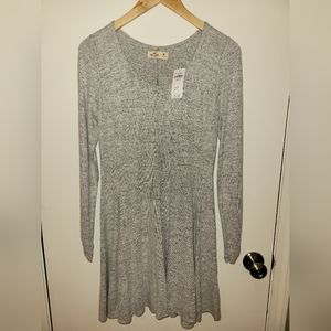 Hollister Light Gray Dress Size Medium